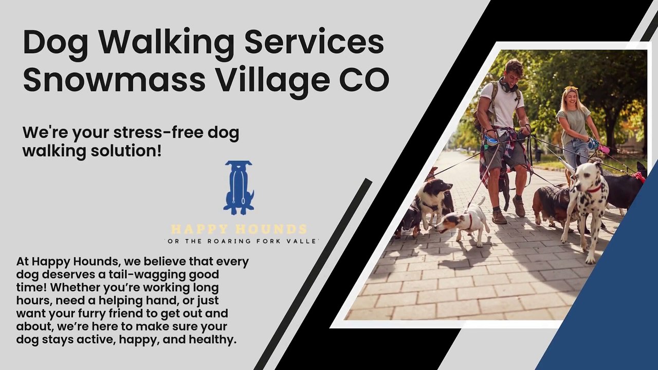 Dog Walking Services Snowmass Village CO
