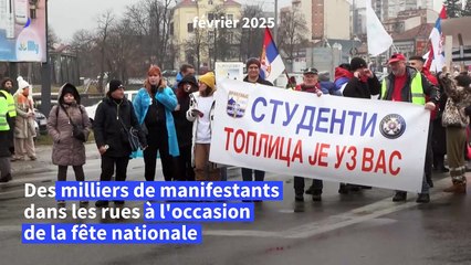 Serbie: Des milliers de manifestants anti-corruption pour la Fête nationale (2)