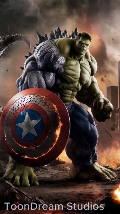 Captain America + Hulk + Godzilla?! The Ultimate Fusion