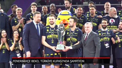 Şampiyon Fenerbahçe Beko, kupasını aldı