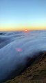 Rare cloud inversion looks like a dreamy waterfall of soft cotton