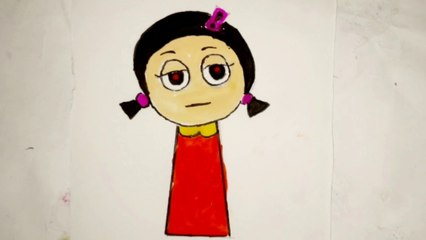 Drawing Sprunki  Squide game Doll