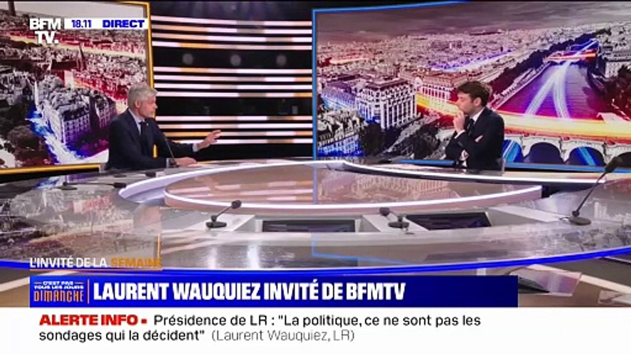 Présidence LR: "Je fais rarement des candidatures de témoignage", affirme Laurent Wauquiez