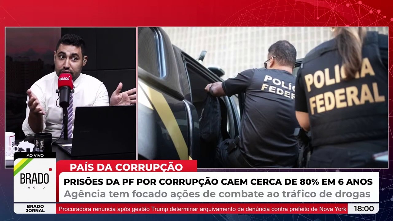 😑🤯🤬🙄 PRISÕES DA PF POR CORRUPÇÃO CAEM CERCA DE 80% EM 6 ANOS