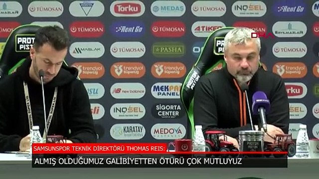 Samsunspor'da Thomas Reis: Çok mutlu ve gururluyum