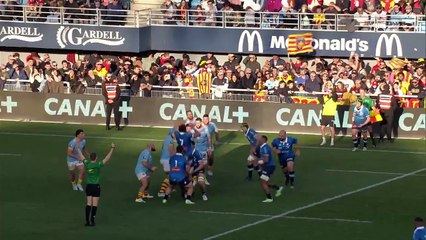 TOP 14 - Essai de Josaia RASUQE (CO) - USA Perpignan - Castres Olympique