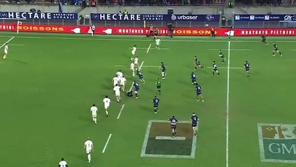 TOP 14 - Essai de Madosh TAMBWE (MHR) - Montpellier Hérault Rugby - RC Toulon