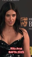 Ritu Arya en la alfombra roja del los BAFTA 2025