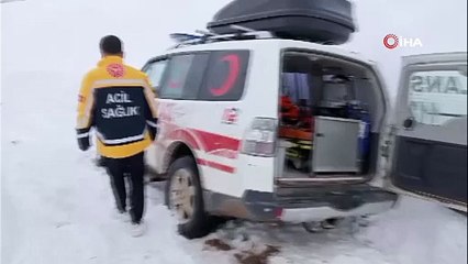 Batman’da yaralanan hamile kadın, kar nedeniyle 6 saat sonra hastaneye ulaştırıldı