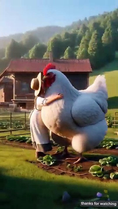 A_lovely_story_of_a_hen_and_a_farmer_#shorts_#ai_#hen_#trending(360p)