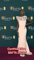Cynthia Erivo in 2025 BAFTA's red carpet