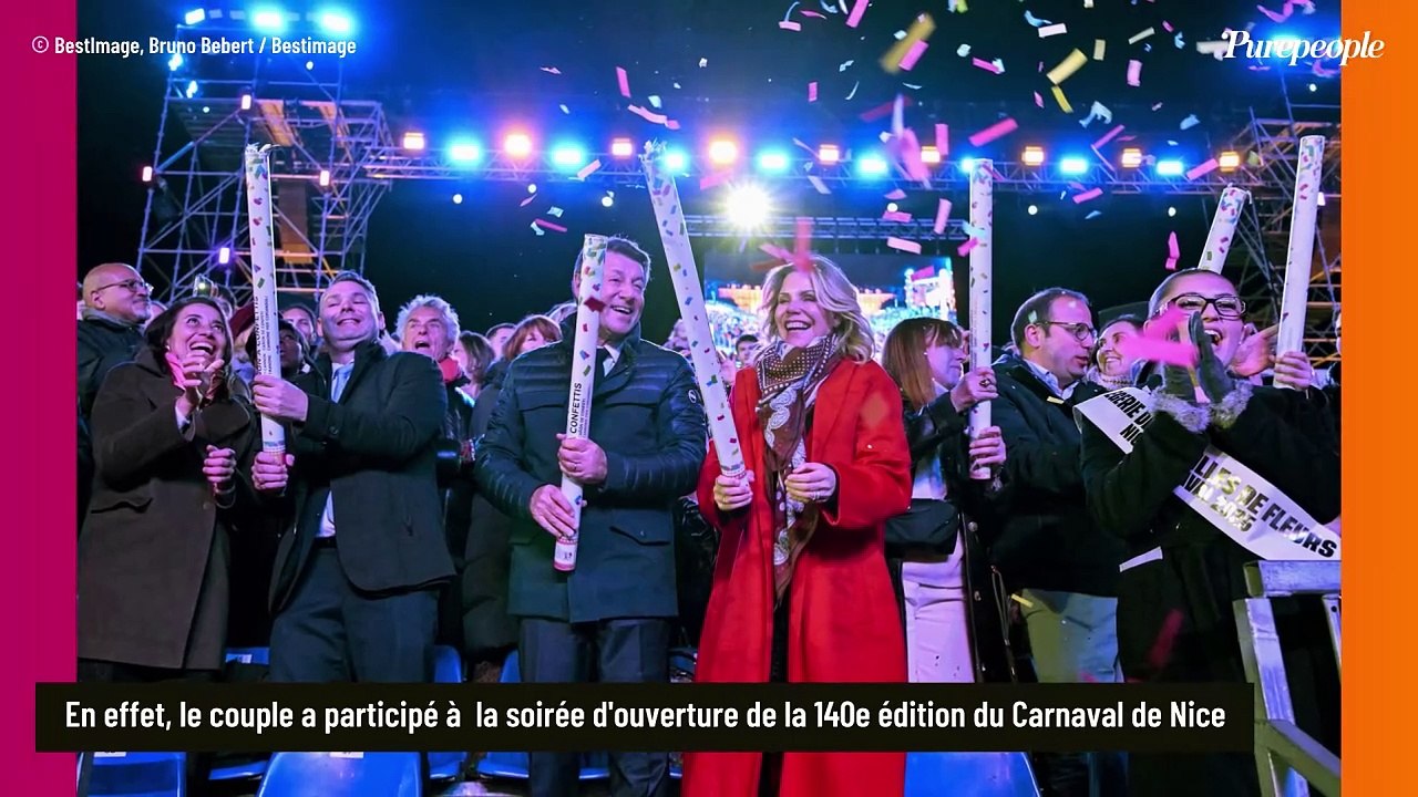 Christian Estrosi, Laura Tenoudji et leur fille Bianca s'éclatent en famille à Nice pour l'ouverture du Carnaval