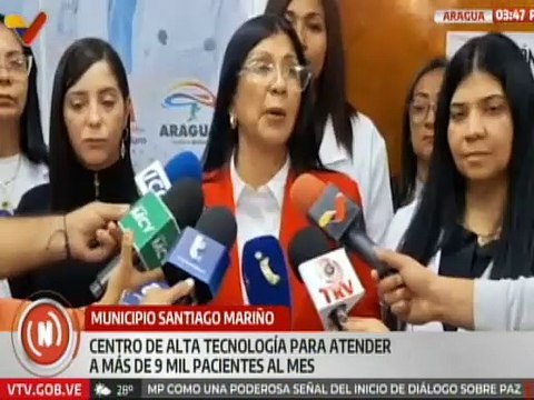 Aragua I Centro de alta tecnología atenderá más de 9 mil pacientes al mes en el mcpio. Santiago Mariño