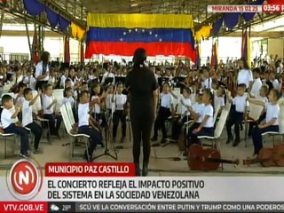 En el mcpio. Paz Castillo en Miranda la Orquesta Sinfónica realizó concierto para el impacto social