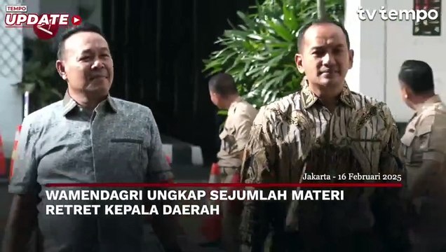 Wamendagri Bima Arya Ungkap Sejumlah Materi Retret Kepala Daerah di Akmil Magelang