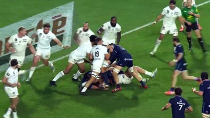 TOP 14 - Essai de Jordan UELESE 2 (MHR) - Montpellier Hérault Rugby - RC Toulon