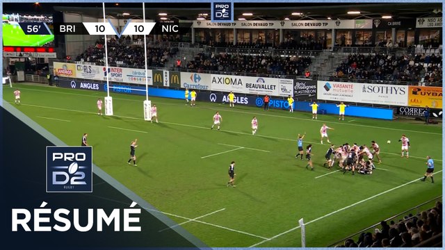 PRO D2 Saison 2024-2025 J20 - Résumé CA Brive - Stade Niçois Rugby
