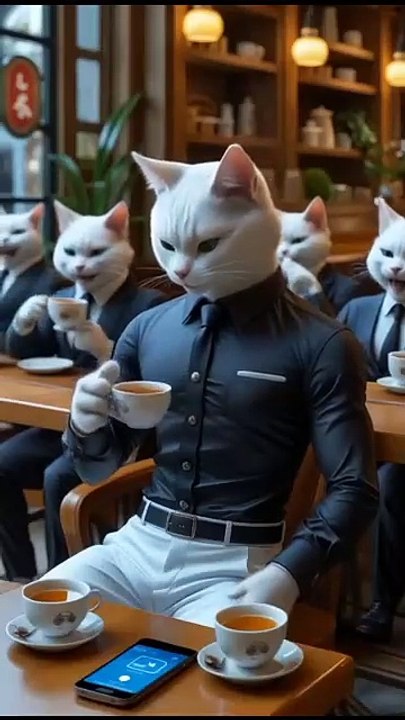 Cat animated vides story