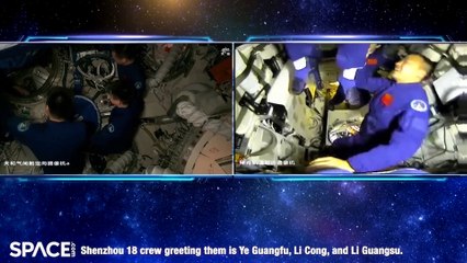 China's Shenzhou 19 Crew Enters Tiangong Space Station After Docking