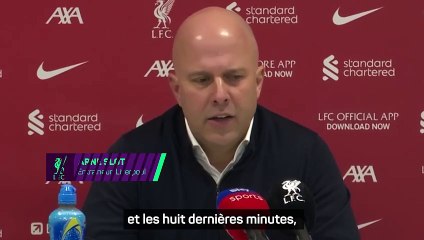 Liverpool - Slot : "Nous étions soulagés à la fin du match"