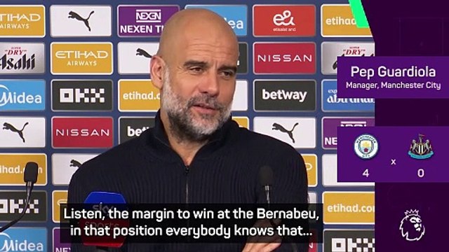 Guardiola gives Man City 'one per cent chance' of beating Madrid