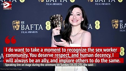 Mikey Madison dedicated her EE BAFTA Award for Best Actress to sex workers