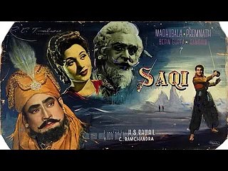Old Hindi Film,Saqi-Music,C.Ramchandra-&-Lyrics,Rajinder Krishan-1951