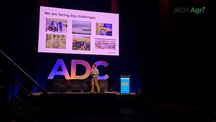 Nicolas Lyons at the Australian Dairy Conference