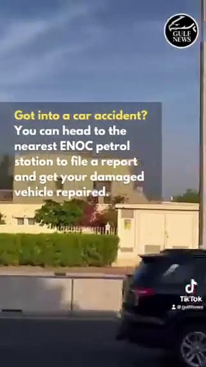 Dubai Police introduces quick accident reporting & car repair service at petrol stations