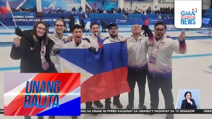 Philippine Men's Curling Team na wagi ng gold medal sa 9th Asian Winter Games, balik-bansa na | Unang Balita