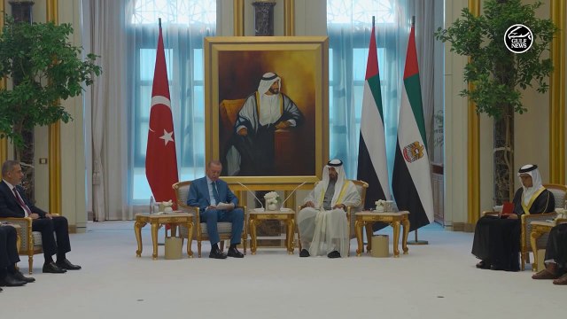UAE President Mohamed bin Zayed meets Turkey's President Recep Tayyip Erdogan