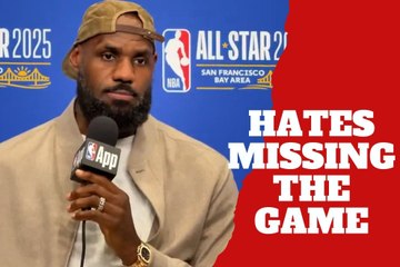 A big disappointment! LeBron James hates missing the NBA All-Star Game because of an injury