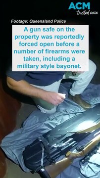 Stolen firearms, military style bayonet recovered in Queensland