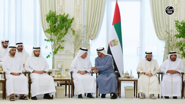 UAE President meets Mohammed bin Rashid, Saud bin Saqr