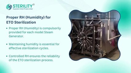 How the Steam Generator Provides Proper Humidity for ETO Sterilization