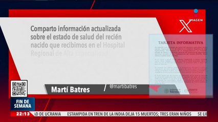 Bebé abandonado en calles de Tultitlán se encuentra estable, informa el titular del ISSSTE