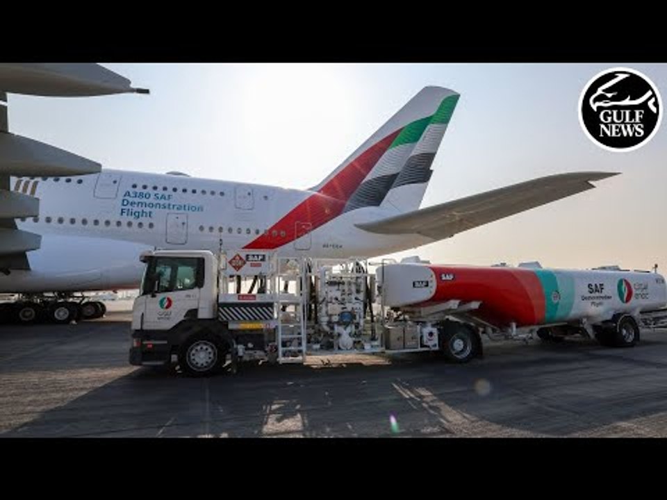 Emirates achieves milestone as first airline to operate A380 test flight with 100% SAF