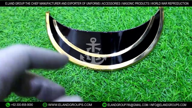 Military Peaks Suppliers, Metal Police Military Service Peak,