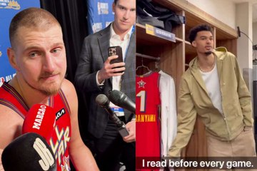 Nikola Jokic explains his reaction to seeing Victor Wembanyama with a book before the All-Star Game
