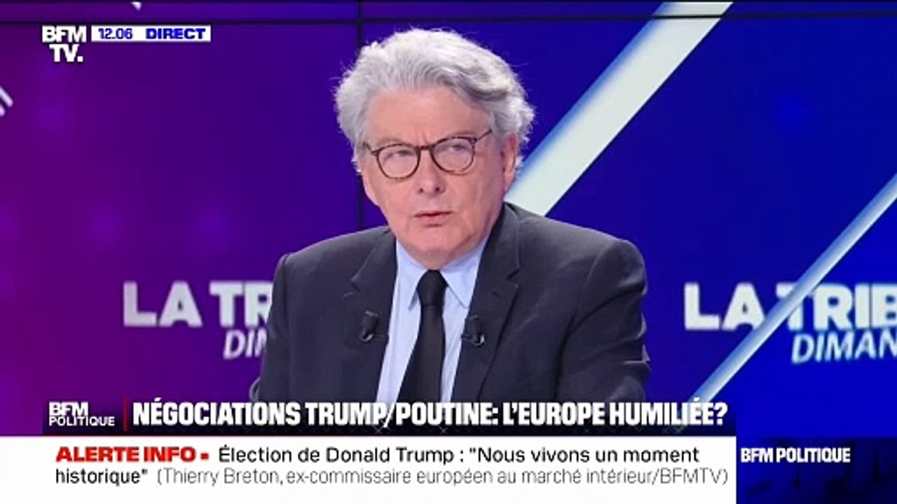 Propos de J.D Vance à la conférence de Munich: la réaction de l'ancien commissaire européen Thierry Breton