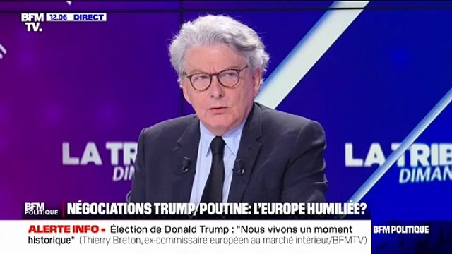 Propos de J.D Vance à la conférence de Munich: la réaction de l'ancien commissaire européen Thierry Breton