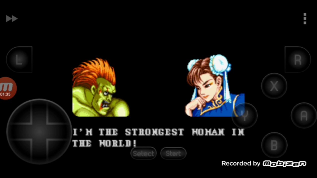 Street Fighter II Turbo: Hyper Fighting Blanka vs Chun-li Blanka é derrotado por Chun-li
