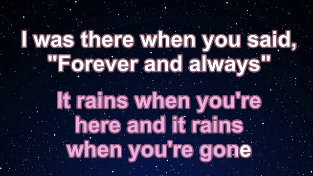 Karaoke♬ Forever & Always (Piano Version) - Taylor Swift 【No Guide Melody】 Instrumental, Lyric