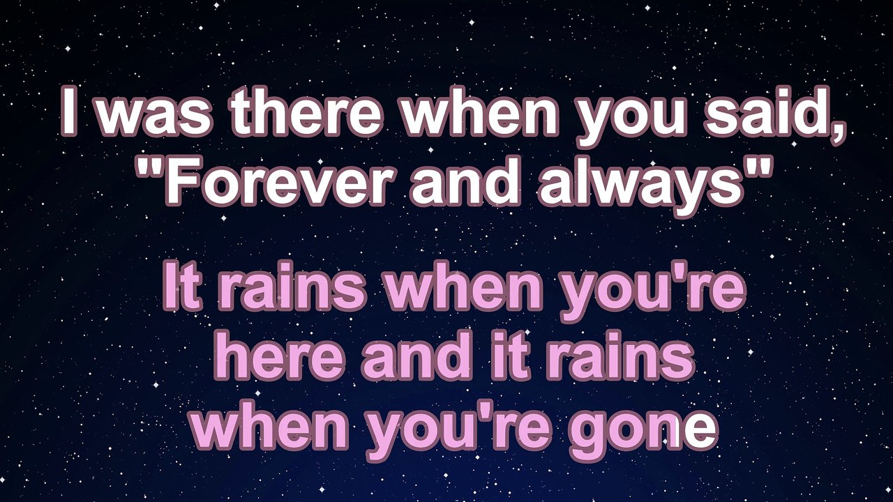 Karaoke♬ Forever & Always (Piano Version) - Taylor Swift 【No Guide Melody】 Instrumental, Lyric