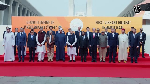 UAE President Sheikh Mohamed attends the Vibrant Gujarat Summit