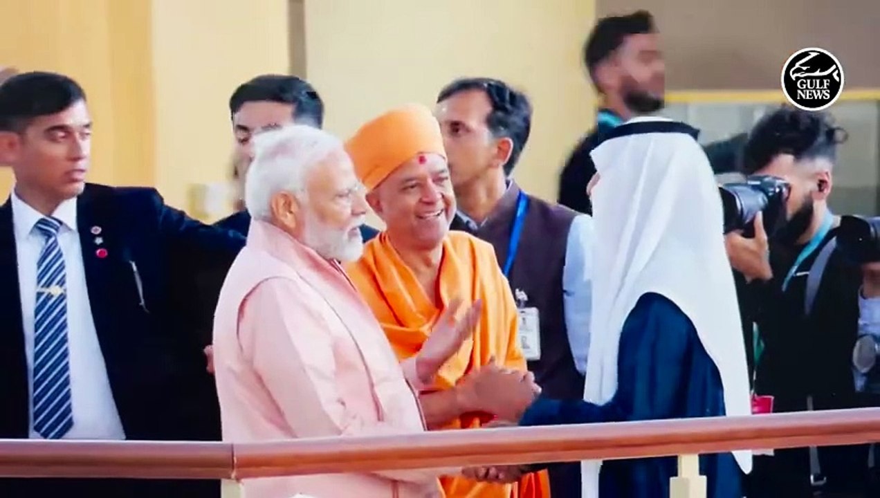 Watch: Indian Prime Minister Narendra Modi inaugurates BAPS Hindu Mandir in Abu Dhabi