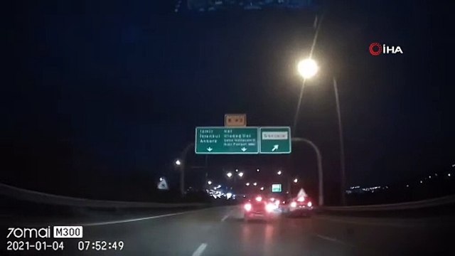 Otobanda ters yönden ilerledi, kaza geliyorum dedi