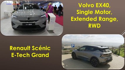 2025 Renault Scenic E-Tech Grand VS Volvo EX40, Single Motor, Extended Range, RWD