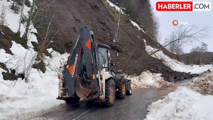 Çam Dağı'nda Yoğun Kar Heyelana Neden Oldu