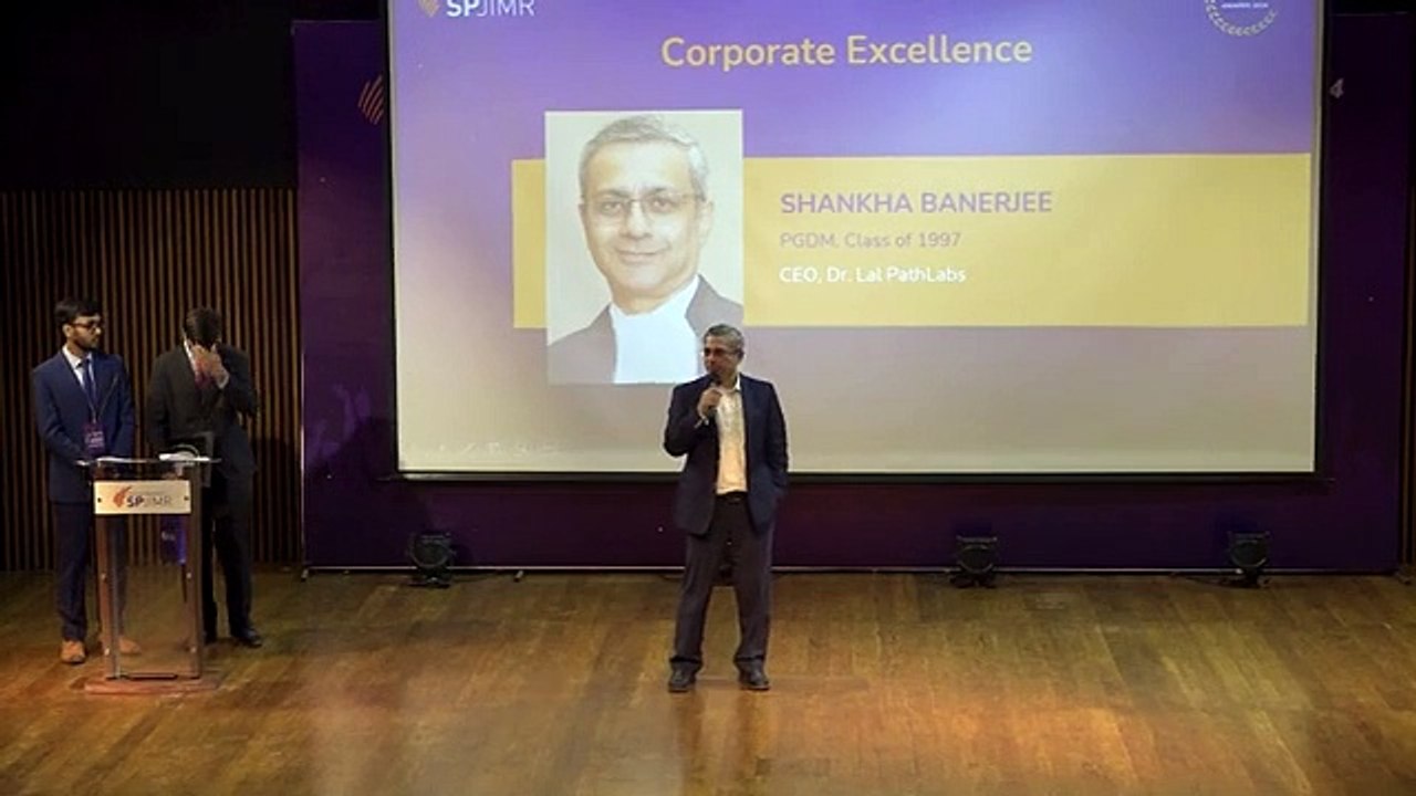 SPJIMR Alumni Awards 2024, Corporate Excellence: Shankha Banerjee